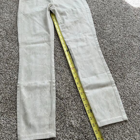 Rich & Skinny cream and tan snakeskin skinny jeans size 26 - Picture 9 of 11